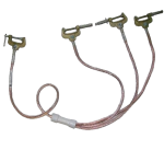 Uziemiacz trójzaciskowy dla pola rozdzielczego typu ROK-6 13kA U3-ROK-1/0,7-13/1-50-(I)(WR-8) ELEKTROWYPOSAŻENIE