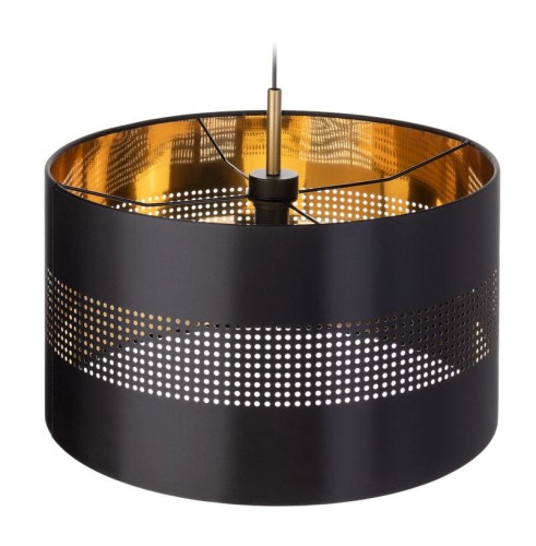 Lampa wisząca ORNO ADVITI Alessio 1P AD-LD-6243BCE27T E27 czarno-złota PROSPERSKLEP