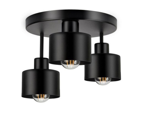 Lampa wisząca ORNO ADVITI Ramos 3P AD-LD-6258BE27M E27 3x60W czarna PROSPERSKLEP