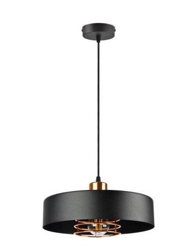 Lampa wisząca ORNO ADVITI Chiro 1P AD-LD-6267BE27M E27 60W czarna PROSPERSKLEP