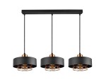 Lampa wisząca ORNO ADVITI Chiro 3P AD-LD-6267BE28M E27  3x60W czarna