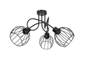 Lampa wisząca ORNO ADVITI Marbella 3P AD-LD-6351BE27M E27 3x60W czarna