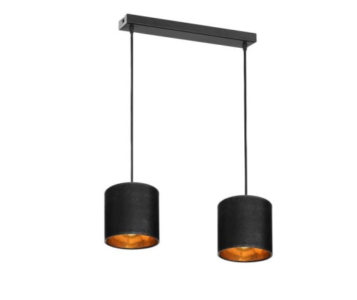 Lampa wiszącą ORNO ADVITI Neva 2P AD-LD-6362BE27T 2x60W czarna PROSPERSKLEP