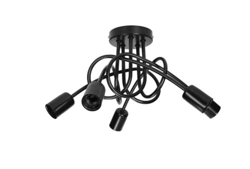 Lampa wisząca ORNO ADVITI Malaga 5P AD-LD-6403BE27M E27 5x60W czarna PROSPERSKLEP