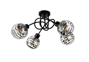 Lampa wisząca ORNO ADVITI Milano 4P AD-LD-6416BE27SW E27 4x60W czarna