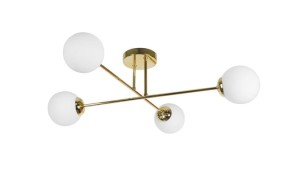 Lampa wisząca ORNO ADVITI Leia 4P AD-LD-6438CE27SME27 4x60W złota