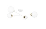 Lampa wisząca ORNO ADVITI Leia 4P AD-LD-6438W-CE27SM 4x60W biało-złota