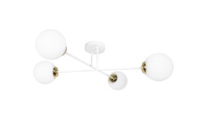 Lampa wisząca ORNO ADVITI Leia 4P AD-LD-6438W-CE27SM 4x60W biało-złota