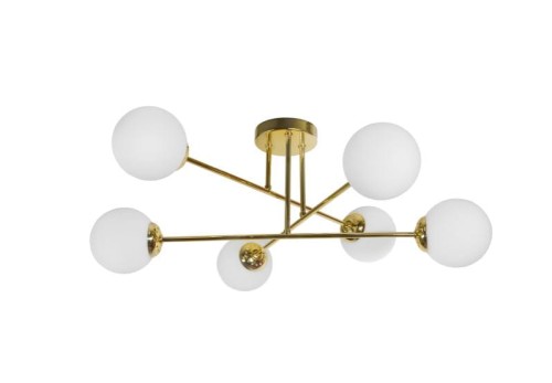 Lampa wisząca ORNO ADVITI Leia 6P AD-LD-6439CE27SM 6x60W złota PROSPERSKLEP