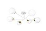Lampa wisząca ORNO ADVITI Leia 6P AD-LD-6439W-CE27SM 6x60W biało-złota