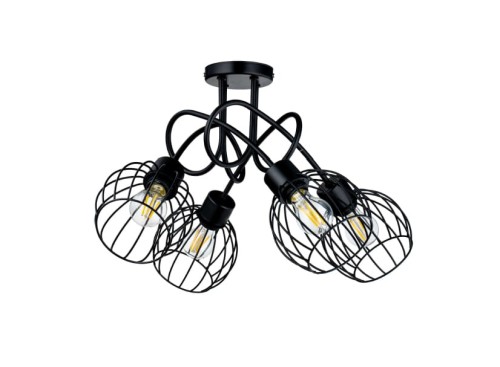 Lampa Marbella Orno 4 punktowa czarna PROSPERSKLEP
