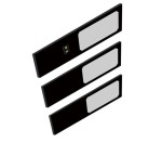 Zestaw 3 czarnych lamp podszafkowych LED 3x4W z włącznikiem bezdotykowym ORNO ADVITI Plana AD-OM-6477L4/B