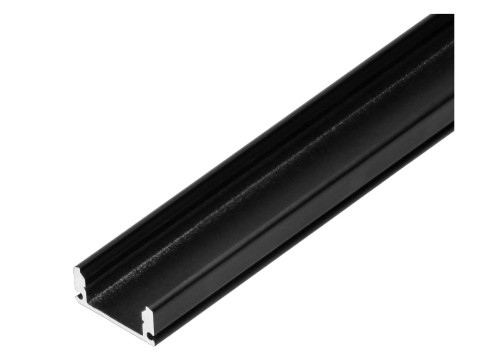 Komplet 50 sztuk nawierzchniowych profili aluminiowych do taśm LED ORNO ADVITI AD-LP-6506B/2M/50 czarny PROSPERSKLEP