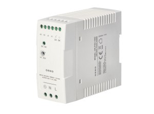Zasilacz przemysłowy na szynę DIN 24V DC 1,7A 40W ORNO OR-PSU-1662 obudowa z tworzywa sztucznego