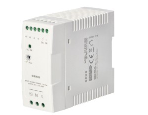 Zasilacz przemysłowy na szynę DIN 24V DC 2,5A 60W ORNO OR-PSU-1663 obudowa z tworzywa sztucznego