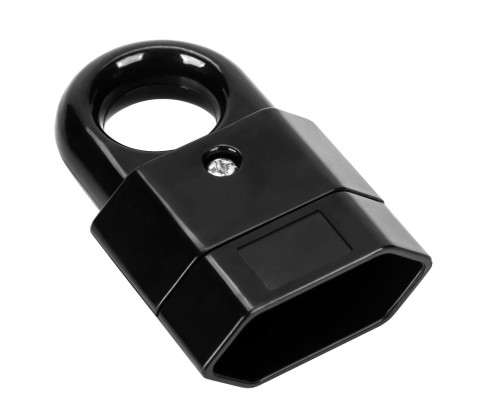 Gniazdo EURO płaskie 2P z uchwytem 10A czarne ORNO OR-AE-13181/B/50 zestaw 50 sztuk PROSPERSKLEP