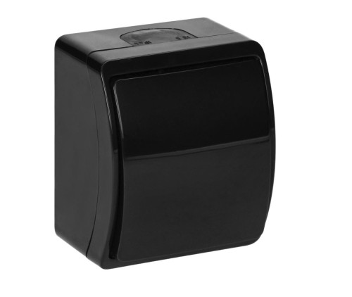 Łącznik jednobiegunowy czarny n/t IP44 ORNO AQUATIC OR-OE-7100/B/10 zestaw 10 sztuk PROSPERSKLEP