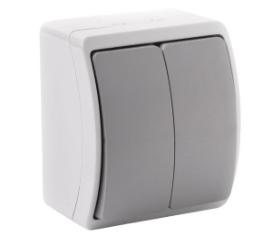 Łącznik świecznikowy szaro-grafitowy n/t IP44 ORNO AQUATIC OR-OE-7101/GR/10 zestaw 10 sztuk