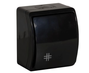 Łącznik krzyżowy czarny n/t IP44 ORNO AQUATIC OR-OE-7103/B/10 zestaw 10 sztuk