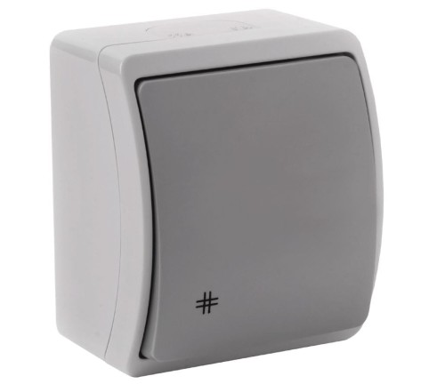 Łącznik krzyżowy szary-grafit n/t IP44 ORNO AQUATIC OR-OE-7103/GR/10 zestaw 10 sztuk PROSPERSKLEP