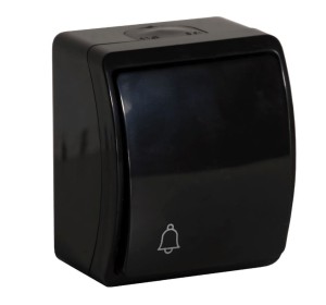 Przycisk dzwonek n/t czarny ORNO AQUATIC OR-OE-7104/B/10 zestaw 10 sztuk