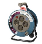 Przedłużacz bębnowy schuko 15m, 4x2P+Z Szary mini