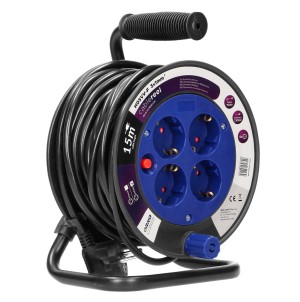 Przedłużacz bębnowy schuko 15m 4x2P+Z 250V AC