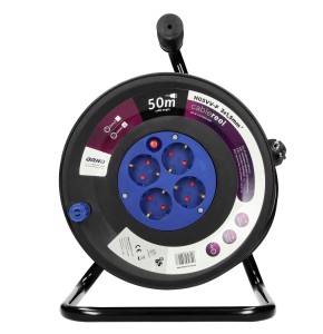 Przedłużacz bębnowy 50m schuko 4x2P+Z 230V AC