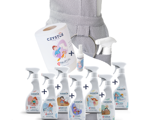 Czystus zestaw STARTOWY z Pawelkiem mini i fartuszkiem_PROSPERSKLEP