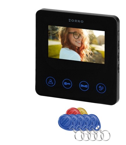 Wideodomofon 4,3" RFID czarny