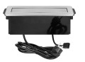 Gniazdo meblowe wysuwane z blatu 2x2P+Z 2xUSB HDMI INOX Orno
