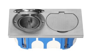 Gniazdo podwójne hermetyczne z wiatroszczelną puszką