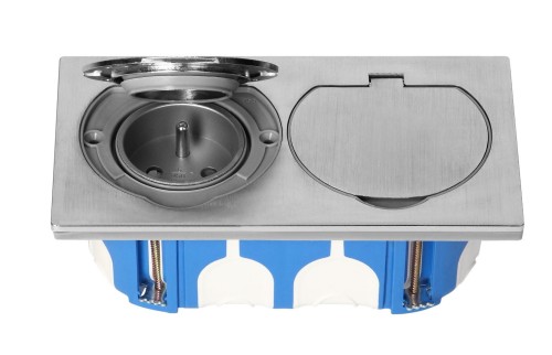 Gniazdo podwójne hermetyczne z wiatroszczelną puszką