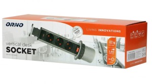 Gniazdo meblowe 3x2P+Z schuko wysuwane z blatu z blokadą