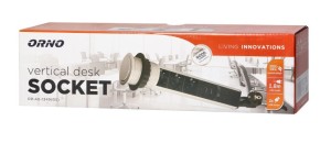 Gniazdo meblowe 3x2P+Z schuko z ładowarka USB i blokadą wysuwane z blatu