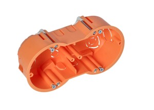 Puszka podtynkowa 60mm do ścian G-K płytka podwójna