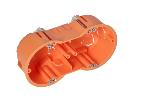 Puszka podtynkowa 60mm do ścian G-K płytka podwójna