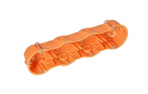 Puszka podtynkowa 60mm do ścian G-K płytka poczwórna