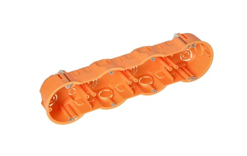 Puszka podtynkowa 60mm do ścian G-K płytka poczwórna