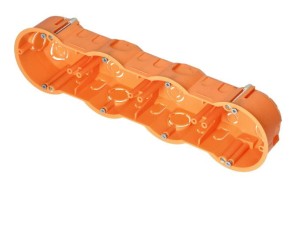 Puszka podtynkowa 60mm do ścian G-K płytka poczwórna