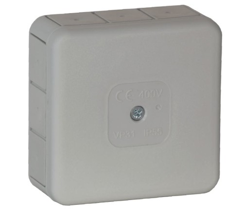 Puszka natynkowa Pro 12 przepustów gumowych 400V IP55