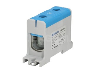 Złączka instalacyjna (5 sztuk) niebieska 1-torowa ERGOM ZJUN-150 do przewodów 150mm² 1000V ZJUN-150/BL