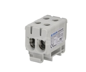 Złączka instalacyjna (6 sztuk) szara 2-torowa ERGOM ZJUN-2x50 do przewodów 50mm² 1000V ZJUN-2x50