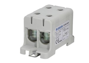 Złączka instalacyjna (3 sztuki) szara 2-torowa ERGOM ZJUN-2x95 do przewodów 95mm² 1000V ZJUN-2x95