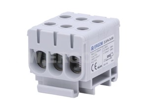 Złączka instalacyjna (5 sztuk) szara 3-torowa ERGOM ZJUN-3x50 do przewodów 50mm² 1000V ZJUN-3x50 