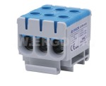 Złączka instalacyjna (5 sztuk) niebieska 3-torowa ERGOM ZJUN-3x50 do przewodów 50mm² 1000V ZJUN-3x50 /BL