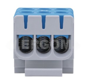Złączka instalacyjna (5 sztuk) niebieska 3-torowa ERGOM ZJUN-3x50 do przewodów 50mm² 1000V ZJUN-3x50 /BL