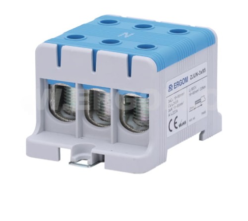 Zjun 95 Ergom złączka 3 torowa niebieska PROSPERSKLEP