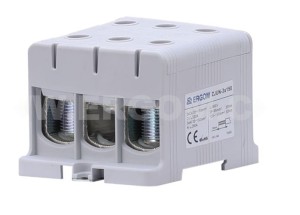 Złączka instalacyjna szara 3-torowa ERGOM ZJUN-3x150 do przewodów 150mm² 1000V ZJUN-3x150