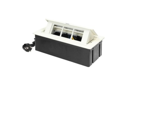 Kaseta meblowa pusta biała 3 x 45x45mm lub 6 x 22,5x45mm | Sklep elektryczny